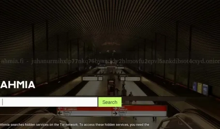 Ahmia search engine interface
